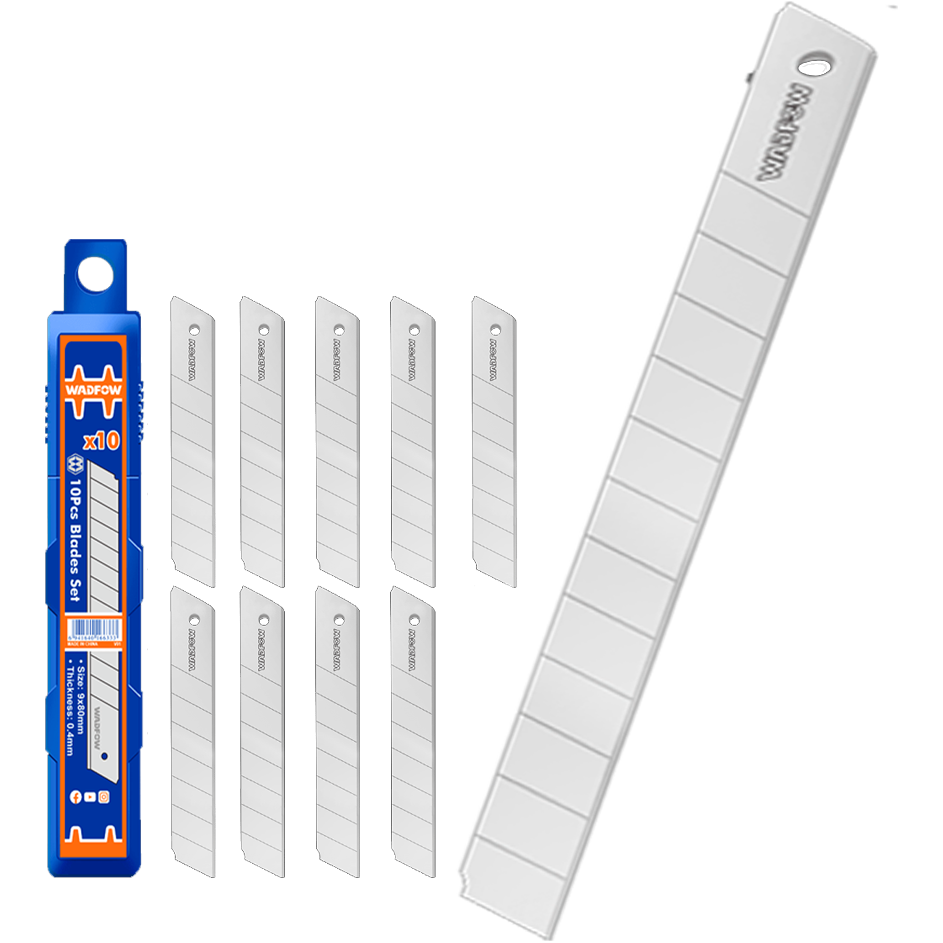 Wadfow Snap-Off Knife Blade Set 10PCs | Wadfow by KHM Megatools Corp. Wadfow Snap-Off Knife Blade Set 10PCs | Wadfow by KHM Megatools Corp.